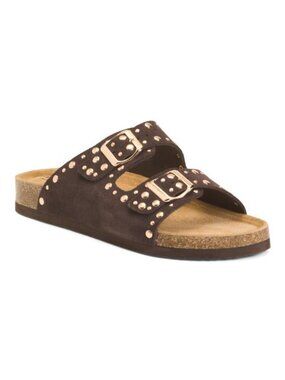 GREYSTONE Suede Fanna Sandals
